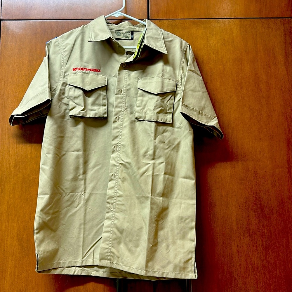 Boy Scout short sleeved button down shirt